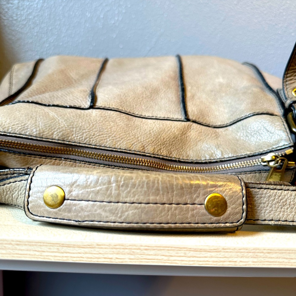 STEVEN BY STEVE MADDEN GRAY 100% LEATHER BAG. - Picture 6 of 15